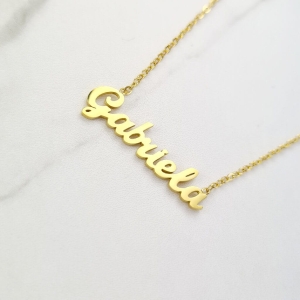 GABRIELA naszyjnik z imieniem STAL CHIRURGICZNA