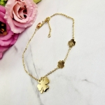 Bransoletka STAL CHIRURGICZNA trzy koniczyny 