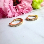 Kolczyki STAL CHIRURGICZNA bigiel 1,4 cm jasne cyrkonie