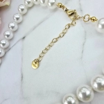 Naszyjnik STAL CHIRURGICZNA perły klasyk 5