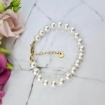 Bransoletka STAL CHIRURGICZNA perły klasyk 5