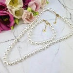 ZESTAW - naszyjnik i bransoletka perły