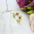 Kolczyki STAL CHIRURGICZNA kwadrat klasyk mniejszy 0,6 cm 3