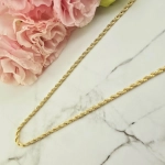 Naszyjnik STAL CHIRURGICZNA bez przywieszek 0,3 splot 50 cm