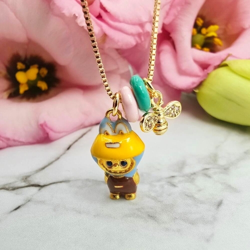 Naszyjnik STAL CHIRURGICZNA dla dziewczynek LaBuBu pszczółka