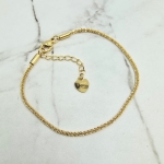 Bransoletka STAL CHIRURGICZNA delikatny splot bez przywieszek