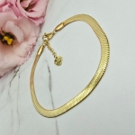 Bransoletka STAL CHIRURGICZNA żmijka 0,4 cm płaska