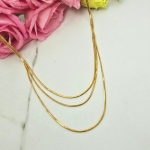 Naszyjnik STAL CHIRURGICZNA potrójny żmijka 