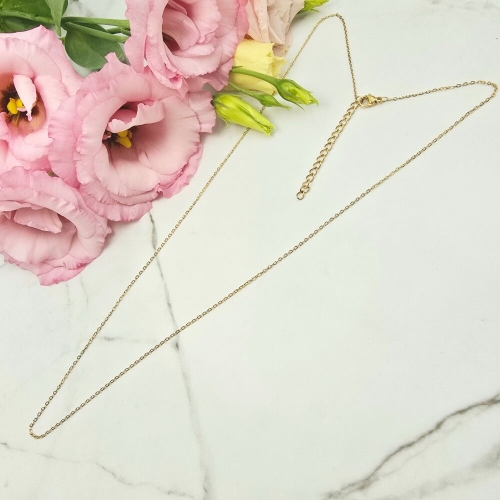 Naszyjnik STAL CHIRURGICZNA bez przywieszek klasyk 60 cm