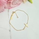 Bransoletka STAL CHIRURGICZNA krzyż delikatny