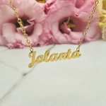 JOLANTA naszyjnik z imieniem STAL CHIRURGICZNA 