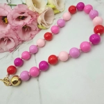 Naszyjnik PREMIUM STAL CHIRURGICZNA kulki kolorowe