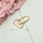 Kolczyki STAL CHIRURGICZNA elipsa 2,5 cm 