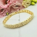 Bransoletka STAL CHIRURGICZNA modułowa jasne złoto