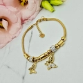 Bransoletka STAL CHIRURGICZNA CHARMS dwa motyle