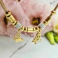 Bransoletka STAL CHIRURGICZNA CHARMS dwa motyle 4