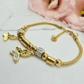 Bransoletka STAL CHIRURGICZNA CHARMS dwa motyle 2