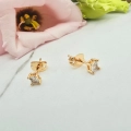 Kolczyki STAL CHIRURGICZNA kryształki kwadratowe mini 0,3 cm 2