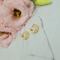 Kolczyki STAL CHIRURGICZNA bigiel szerszy klasyk 1,4 cm jasne złoto 4