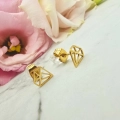 Kolczyki STAL CHIRURGICZNA diamenty 0,8 cm 3