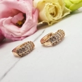 Kolczyki STAL CHIRURGICZNA bigiel szerszy cyrkonie 1,3 cm 3