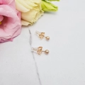 Kolczyki STAL CHIRURGICZNA kulki małe brokat 0,3 cm 3