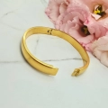 Bransoletka STAL CHIRURGICZNA sztywna szersza 0,8 cm basic zapinana 3