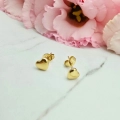 Kolczyki STAL CHIRURGICZNA serca małe 0,6 cm 3