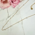Naszyjnik STAL CHIRURGICZNA perły choker