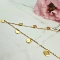 Naszyjnik STAL CHIRURGICZNA kółeczka złote 3