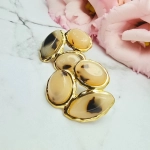 Kolczyki STAL CHIRURGICZNA trzy kamienie 2,5 cm 4