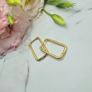 Kolczyki STAL CHIRURGICZNA elipsa klasyk 2,5 cm