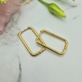 Kolczyki STAL CHIRURGICZNA elipsa klasyk 2,5 cm 2