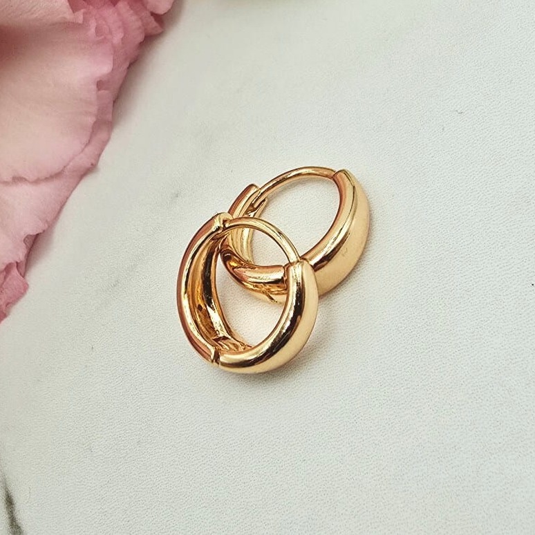 Kolczyki STAL CHIRURGICZNA bigiel szerszy dół 1,5 cm